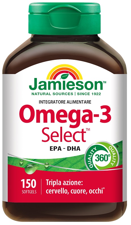 OMEGA-3 SELECT JAMIESON 150 PERLE - Farmaunclick.it