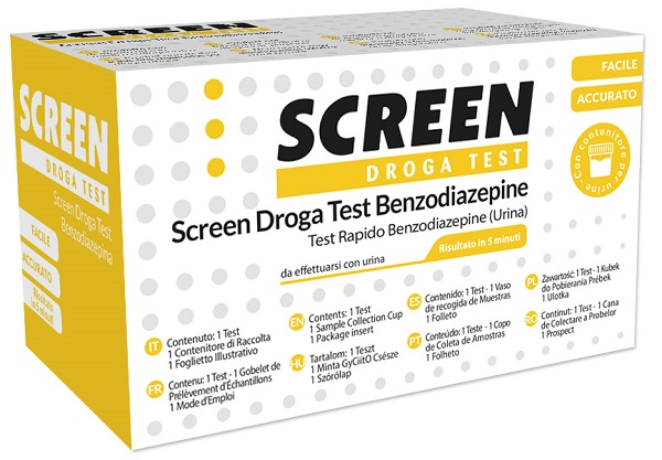 DROGA TEST CHE RILEVA UNA SOSTANZA BENZODIAZEPINE SCREEN DROGA TEST BENZODIAZEPINE - Farmaunclick.it
