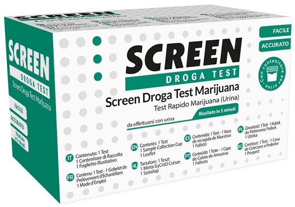 DROGA TEST CHE RILEVA UNA SOSTANZA MARIJUANA THC SCREEN DROGA TEST MARIJUANA - Farmaunclick.it