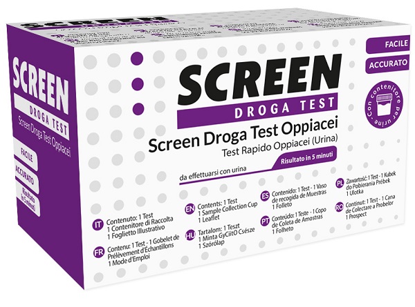 DROGA TEST CHE RILEVA UNA SOSTANZA OPPIACEI EROINA SCREEN DROGA TEST OPPIACEI - Farmaunclick.it