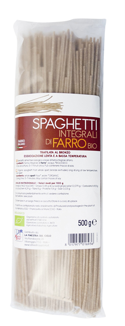 SPAGHETTI INTEGRALI DI FARRO BIO 500 G - Farmaunclick.it
