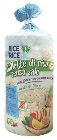 RICE&RICE GALLETTE DI RISO SENZA SALE E SENZA LIEVITO 100 G - Farmaunclick.it