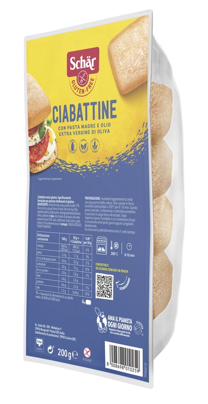 SCHAR CIABATTINA PANE 200 G - Farmaunclick.it
