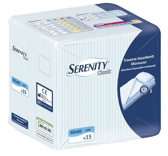 TRAVERSA SALVAMATERASSO SERENITYCLASSIC  XL MISURA 60X90CM 30 PEZZI - Farmaunclick.it