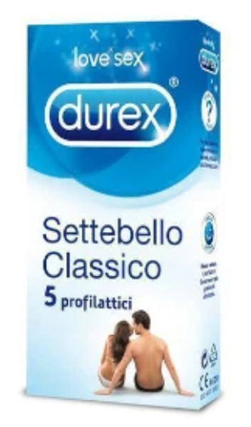 PROFILATTICO DUREX SETTEBELLO CLASSICO 5 PEZZI - Farmaunclick.it