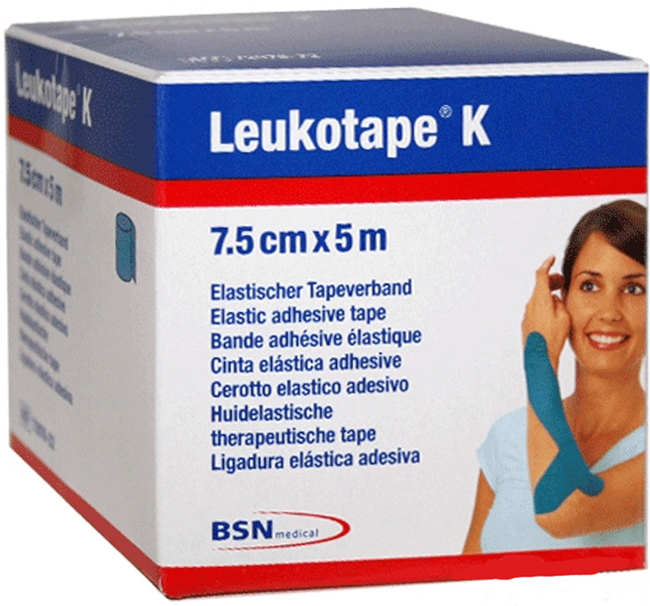 BENDA ADESIVA LEUKOTAPE K PER TAPING FISIOTERAPICO LARGHEZZA 7,5 CM LUNGHEZZA 5 M COLOR ROSSO IN ROTOLO - Farmaunclick.it