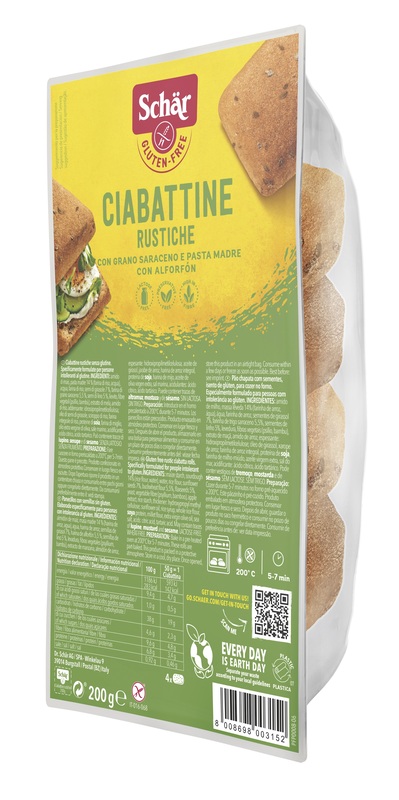 SCHAR CIABATTINE RUSTICHE 200 G - Farmaunclick.it