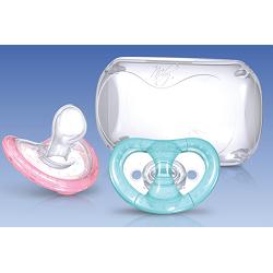 NUBY NT SUCCHIETTO ORTODONTICO NATURAL-FLEX CON CONTENITORE IGIENICO 0-6 MESI - Farmaunclick.it