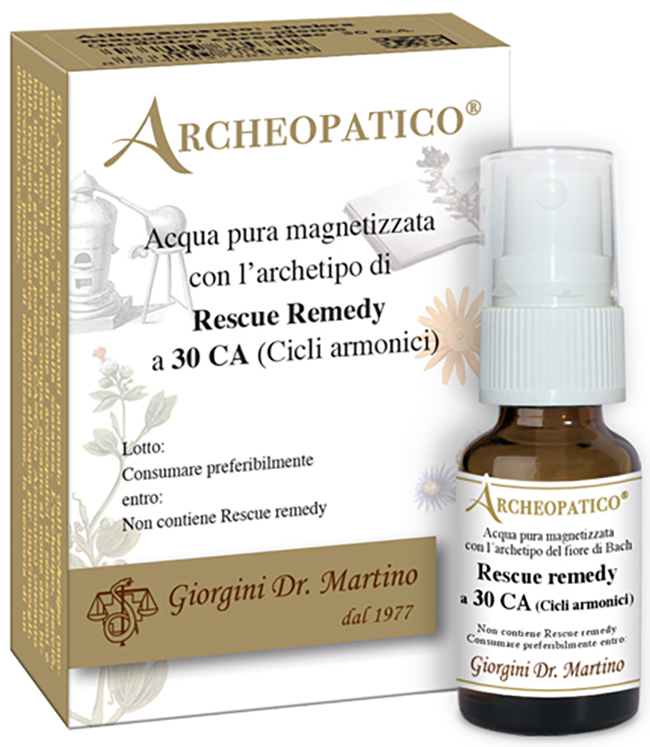 ARCHEOPATICO ACQUA PURA MAGNETIZZATA CON ARCHETIPO RESCUE REMEDY A 30 CICLI ARMONICI 10 ML - Farmaunclick.it
