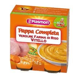 PLASMON OMOGENEIZZATO PAPPE VITELLO/VERDURA/RISO 190 G X 2 PEZZI - Farmaunclick.it