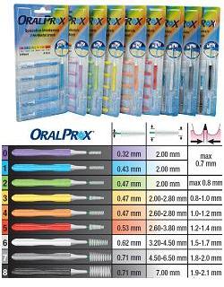 ORALPROX BLISTER DA 6 SPAZZOLINI INTERDENTALI MISURA 4 COLORE ARANCIONE - Farmaunclick.it