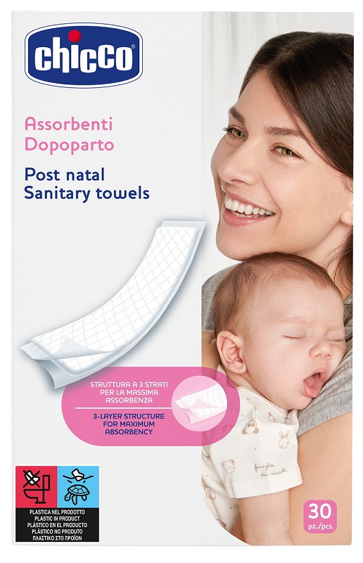 CHICCO ASSORBENTI PROTECTION POSTPARTO 30 PEZZI - Farmaunclick.it