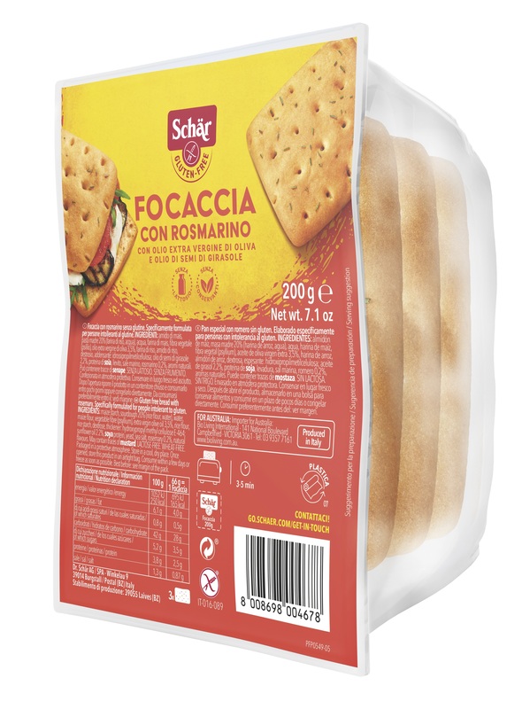 SCHAR FOCACCIA ROSMARINO 200 G - Farmaunclick.it