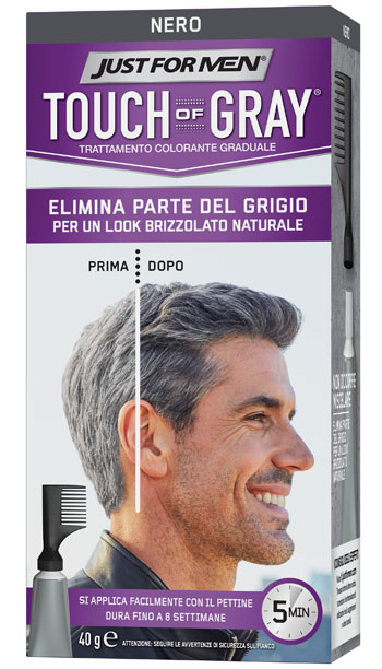 JUST FOR MEN TOUCH OF GRAY NERO 40 G - Farmaunclick.it