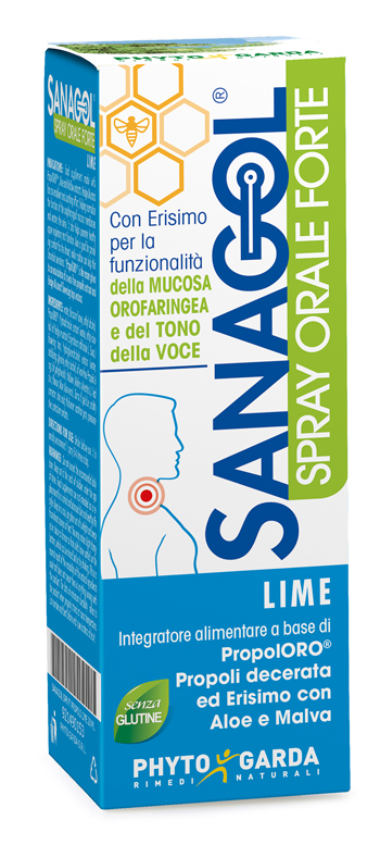 SANAGOL SPRAY FORTE PROPOLI LIME 20 ML - Farmaunclick.it