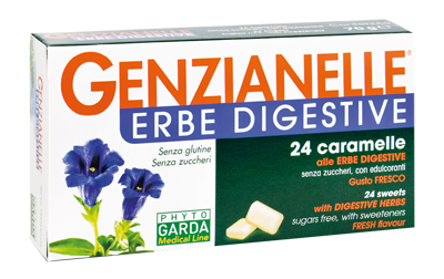 GENZIANELLE ERBE DIGESTIVE SENZA ZUCCHERO 24 CARAMELLE - Farmaunclick.it