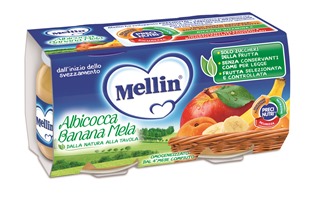 MELLIN OMOGENEIZZATO ALBICOCCA BANANA MELA 100 G 2 PEZZI - Farmaunclick.it