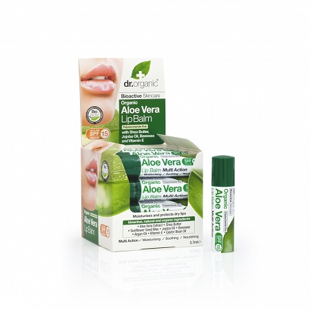 DR ORGANIC ALOE VERA LIP BALM BALSAMO LABBRA 5,7 ML - Farmaunclick.it