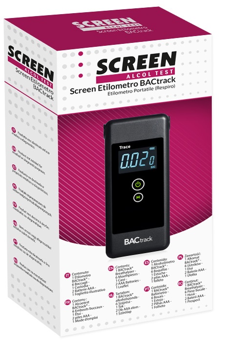 SCREEN ALCOL TEST SCREEN ETILOMETRO BACTRACK - Farmaunclick.it
