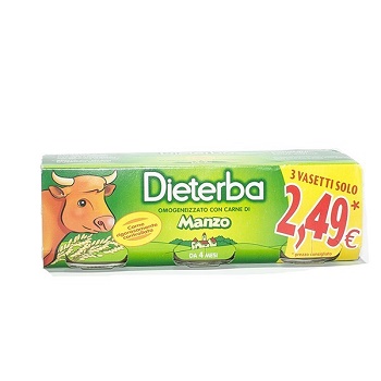 DIETERBA OMOGENEIZZATO MANZO 3 PEZZI 80 G - Farmaunclick.it