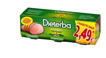 DIETERBA OMOGENEIZZATO PROSCIUTTO 3 PEZZI 80 G - Farmaunclick.it