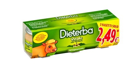 DIETERBA OMOGENEIZZATO VITELLO 3 PEZZI 80 G - Farmaunclick.it