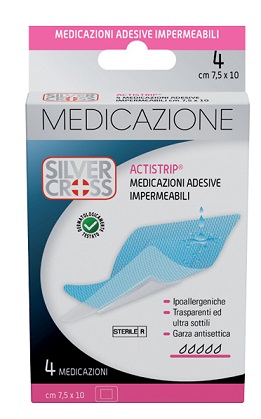 SILVER CROSS ACTISTRIP MEDICAZIONE ADESIVA 7,5X10 CM 4 PEZZI - Farmaunclick.it