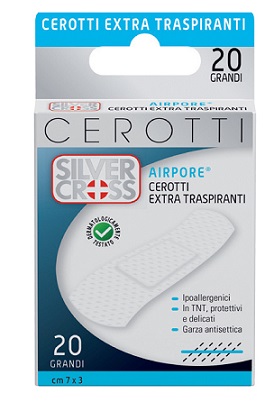 CEROTTO SILVER CROSS AIRPORE GRANDE 20 PEZZI - Farmaunclick.it