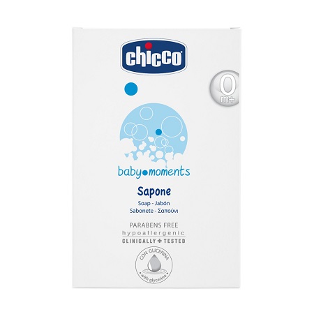 CHICCO COSMETICI BABY MOMENTS SAPONETTA 100 G - Farmaunclick.it