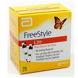 STRISCE MISURAZIONE GLICEMIA FREESTYLE LITE 25 PEZZI - Farmaunclick.it