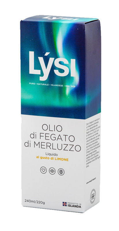 LYSI OLIO FEGATO MERLUZZO LIMONE 240 ML - Farmaunclick.it