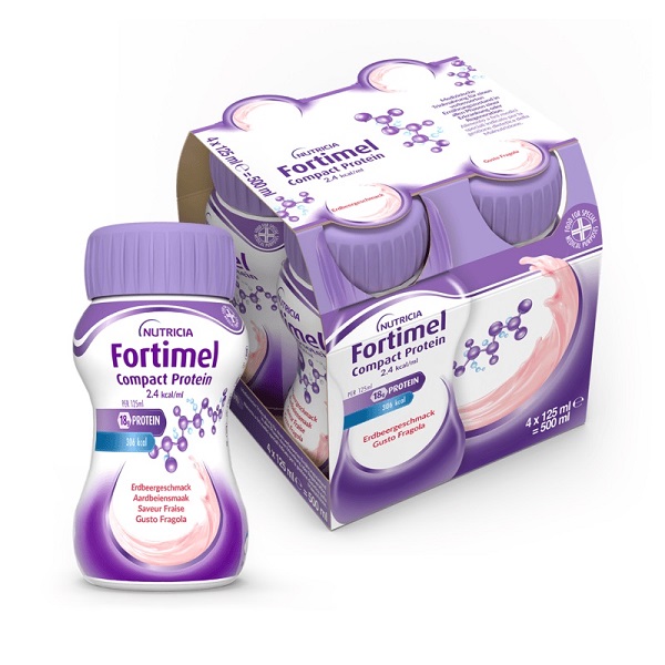 FORTIMEL COMPACT PROTEIN FRAGOLA 4 X 125 ML - Farmaunclick.it