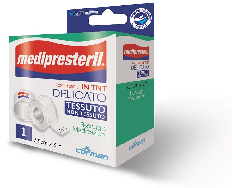 CEROTTO IN ROCCHETTO TESSUTO NON TESSUTO MEDIPRESTERIL 5X250CM - Farmaunclick.it