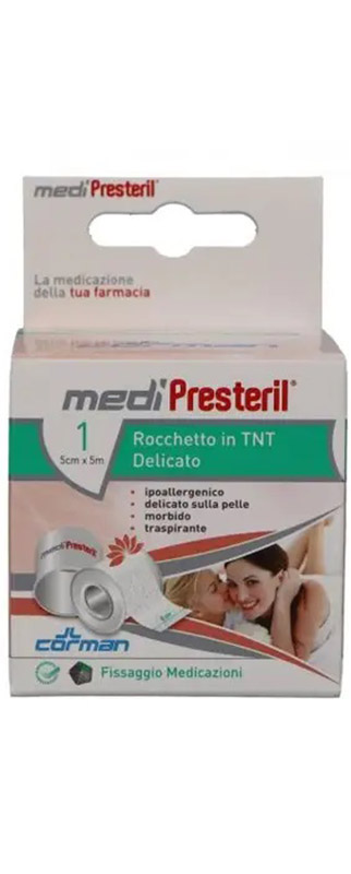 CEROTTO MEDIPRESTERIL TESSUTO NON TESSUTO IN ROCCHETTO CM 5 X 5 M - Farmaunclick.it