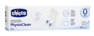 CHICCO PHYSIOCLEAN SOLUZIONE FISIOLOGICA 33 FLACONCINI 2 ML - Farmaunclick.it