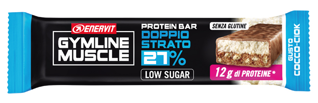 ENERVIT GYMLINE MUSCLE PROTEIN BAR 27% DOPPIO STRATO COCCO-CIOK 1 PEZZO - Farmaunclick.it