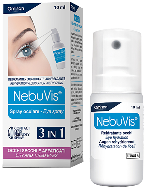 NEBUVIS REIDRATANTE OCCHI SPRAY 10 ML 1 PEZZO - Farmaunclick.it