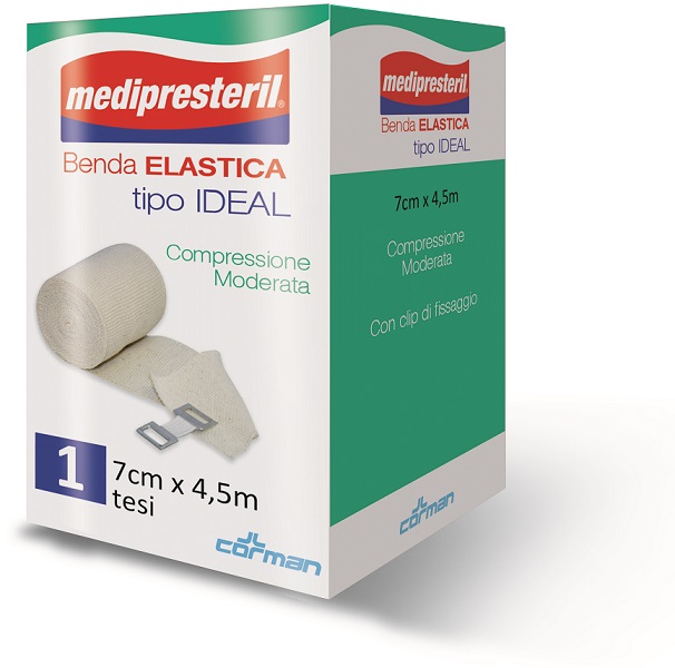 BENDA ELASTICA MEDIPRESTERIL IDEAL CM7X45MT - Farmaunclick.it