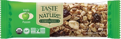 TASTE OF NATURE BARRETTE ALL MELE BIO VEGAN AD ALTO CONTENUTO DI FIBRE 40 G - Farmaunclick.it