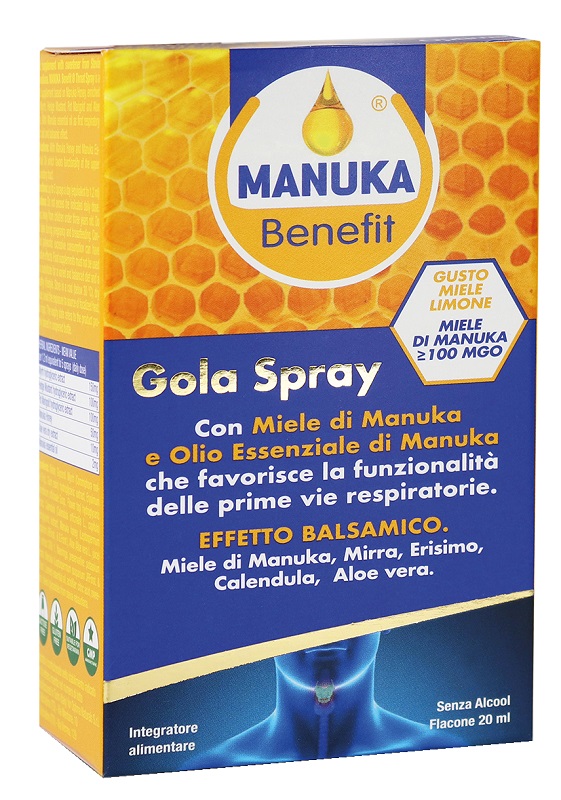 MANUKA BENEFIT GOLA SPRAY 20 ML - Farmaunclick.it
