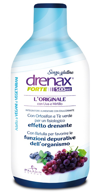 DRENAX FORTE L'ORIGINALE CON UVA E MIRTILLO 500 ML - Farmaunclick.it
