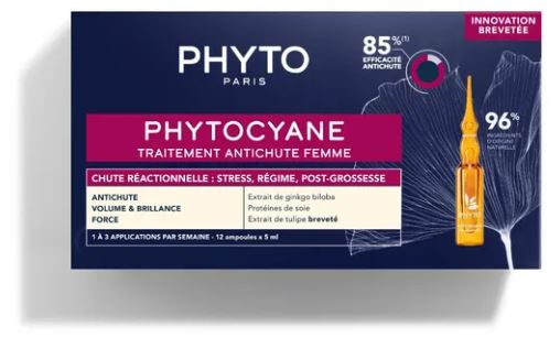 PHYTO PHYTOCYANE TRATTAMENTO ANTICADUTA CAPELLI DONNA 12 FIALE 7,5 ML - Farmaunclick.it