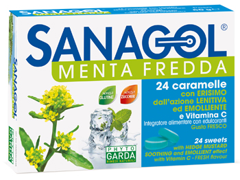 SANAGOL MENTA FREDDA 24 CARAMELLE - Farmaunclick.it