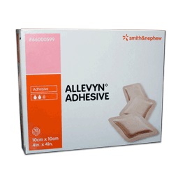 MEDICAZIONE ALLEVYN ADHESIVE 10 CM X 10 CM 10 PEZZI - Farmaunclick.it