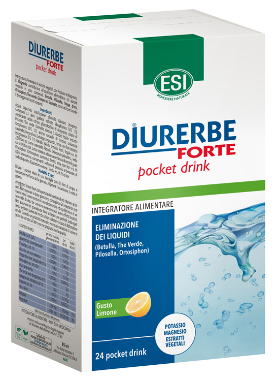 ESI DIURERBE FORTE POCKET DRINK LIMONE 24 X 20 ML - Farmaunclick.it