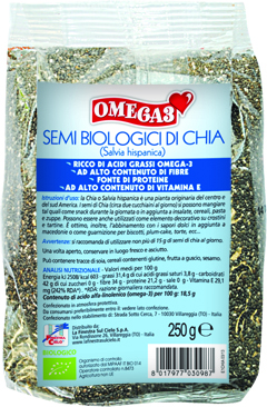 FSC OMEGA 3 SEMI DI CHIA BIO AD ALTO CONTENUTO DI FIBRA 250 G - Farmaunclick.it