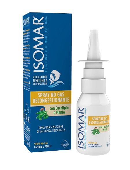 ISOMAR SOLUZIONE ACQUA MARE NASO IPERTONICA NASO SPRAY DECONGESTIONANTE 30 ML - Farmaunclick.it