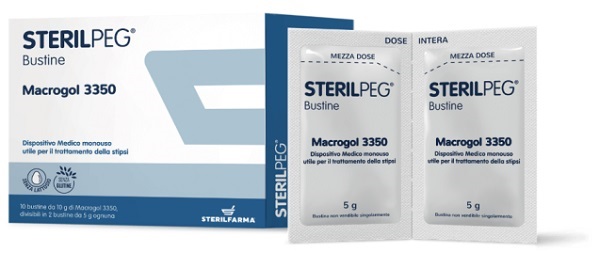 STERILPEG MACROGOL 3350 10 BUSTINE BIPARTITE 10 G - Farmaunclick.it