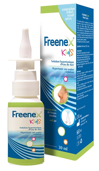 FREENEX IPERTONICO KIDS SPRAY NASALE CON ACQUA DI MARE 30 ML - Farmaunclick.it