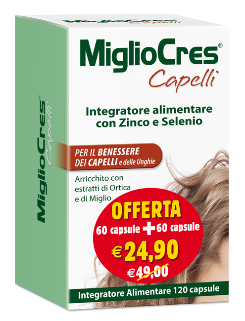 MIGLIOCRES 60+60 CAPSULE 60 G PROMOZIONE - Farmaunclick.it